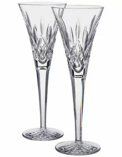 Waterford Lismore Set of 2 Toasting Flute