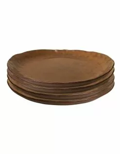 Salt&Pepper NOMAD Dinner Plate - 27cm - Rust - Set of 4