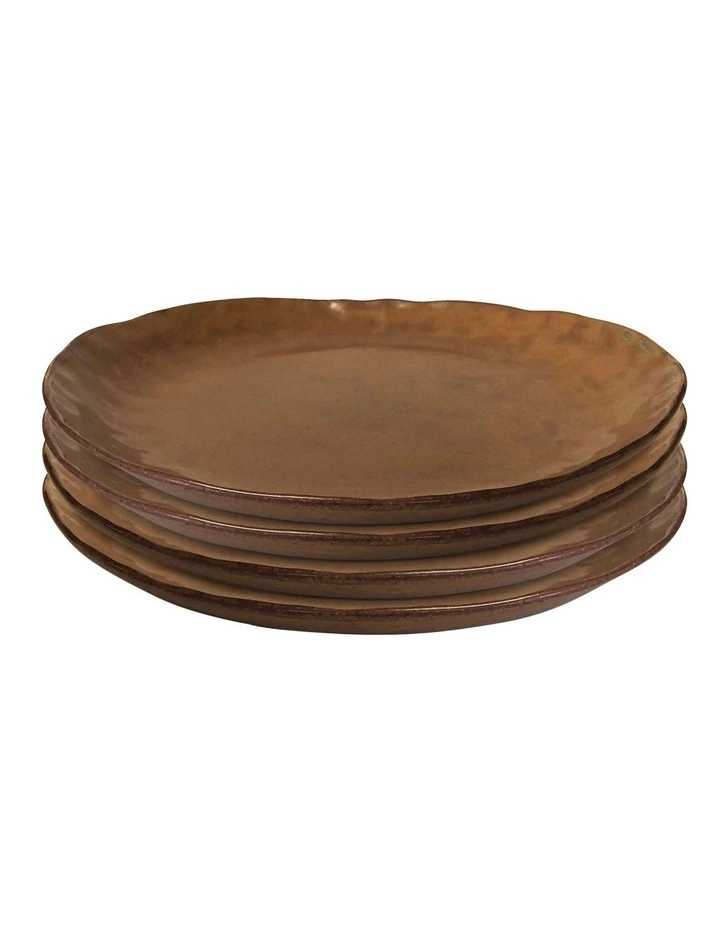 Salt&Pepper NOMAD Dinner Plate - 27cm - Rust - Set of 4 1 Salt&Pepper NOMAD Dinner Plate - 27cm - Rust - Set of 4