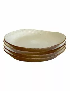 Salt&Pepper NOMAD Side Plate - 22cm - Natural - Set of 4