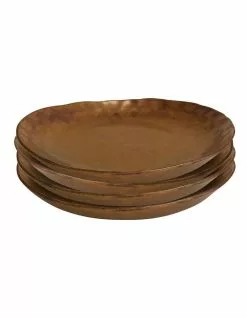 Salt&Pepper NOMAD Side Plate - 22cm - Rust - Set of 4