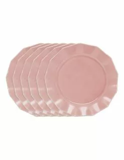 Salt&Pepper ECLECTIC Plate - 19cm - Pink - Set of 6