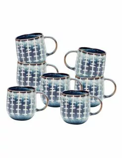 Salt&Pepper NAOKO Mug - 380ml - Linear Storm - Set of 6