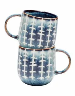 Salt&Pepper NAOKO Mug - 380ml - Linear Storm - Set of 6 -Dining Sales 779177710 4 720x928