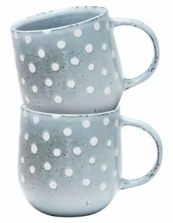 Salt&Pepper NAOKO Mug - 380ml - Polka Grey - Set of 6 -Dining Sales 779177800 3 720x928