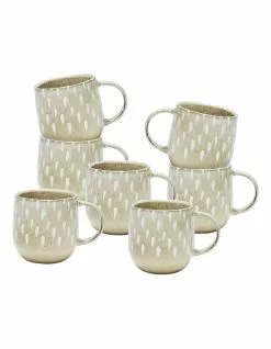 Salt&Pepper NAOKO Mug - 380ml - Tear Biscuit - Set of 6