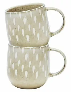 Salt&Pepper NAOKO Mug - 380ml - Tear Biscuit - Set of 6 -Dining Sales 779177980 3 720x928