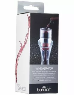 BarCraft Gift Boxed Wine Aerator Silver -Dining Sales 781453090 3 720x928