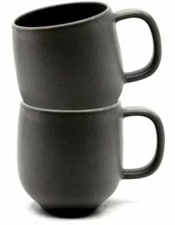 Salt&Pepper Hue 380ml Set of 6 Mug Black 6 Salt&Pepper Hue 380ml Set of 6 Mug Black -Dining Sales 781937200 3 720x928