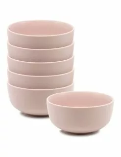 Salt&Pepper Hue 14cm Set of 6 Cereal Bowl Pink
