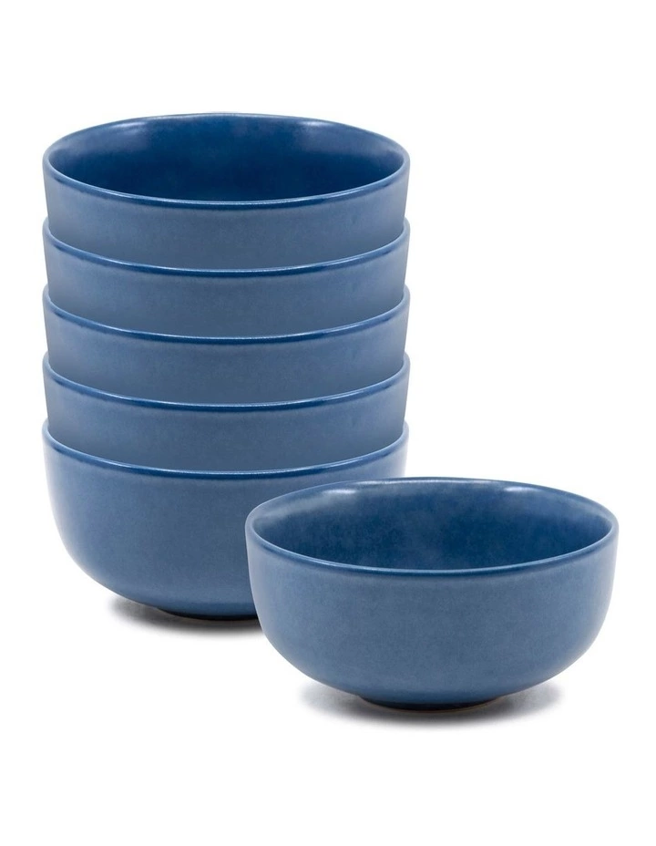 Salt&Pepper Hue Rice Bowl 12cm - Blue - Set of 6 1 Salt&Pepper Hue Rice Bowl 12cm - Blue - Set of 6