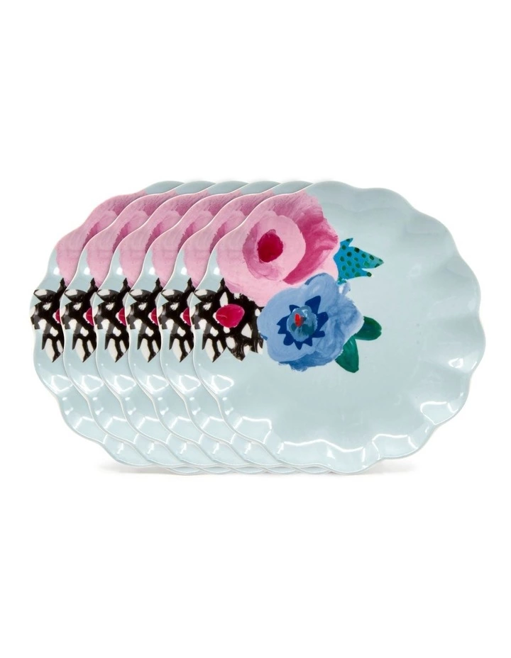 Salt&Pepper Willow Plate 20cm - Petal - Set of 6 1 Salt&Pepper Willow Plate 20cm - Petal - Set of 6