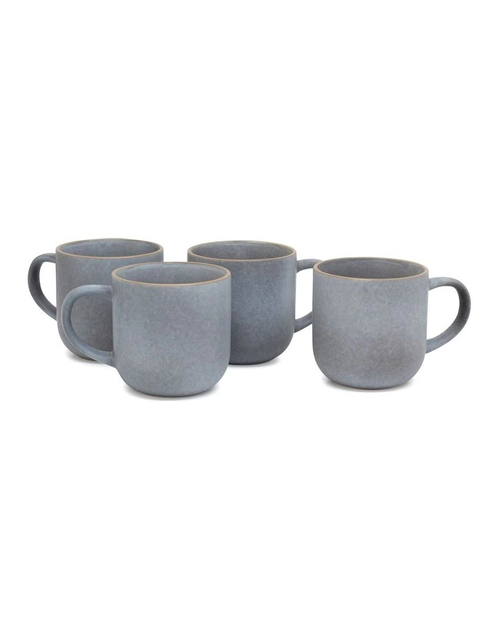Salt&Pepper Hana 4 Piece 300ml Mug Set Blue 1 Salt&Pepper Hana 4 Piece 300ml Mug Set Blue