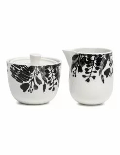 Salt&Pepper Neri 2 Piece Milk Jug and Sugar Bowl Set Black/White