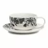 Salt&Pepper Neri 250ml/15cm Tea Cup & Saucer Set Black/White