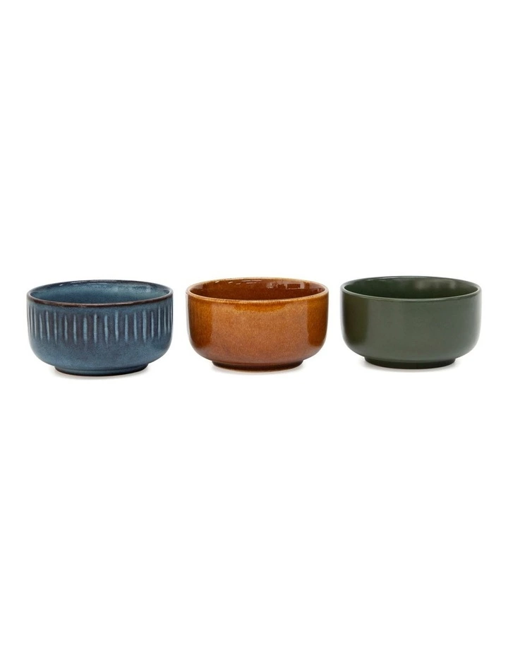 Salt&Pepper Osaka 3 Piece 10x5cm Bowl Set Natural 2 Salt&Pepper Osaka 3 Piece 10x5cm Bowl Set Natural - Image 2