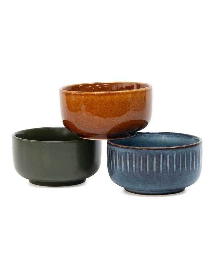 Salt&Pepper Osaka 3 Piece 10x5cm Bowl Set Natural 3 Salt&Pepper Osaka 3 Piece 10x5cm Bowl Set Natural - Image 3