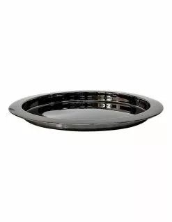 Salt&Pepper Kennedy 39.5cm Round Bar Tray Black
