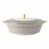 Wedgwood Anthemion Grey Covered Vegetable Dish