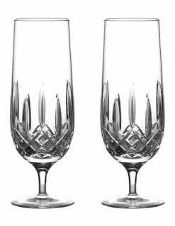 Waterford Lismore Classic Nouveau Set of 2 Hurricane Glass