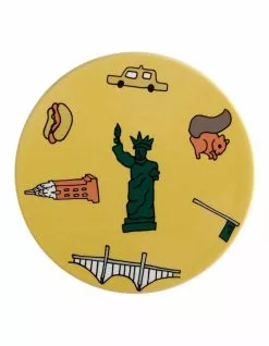 Maxwell & Williams Megan McKean Cities Ceramic 10.5cm New York Round Coaster