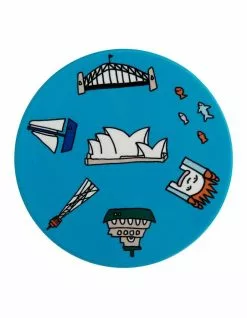 Maxwell & Williams Megan McKean Cities Ceramic 10.5cm Sydney Round Coaster