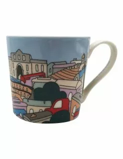 Maxwell & Williams Megan McKean Cities Rome 430ml Mug Gift Boxed Blue