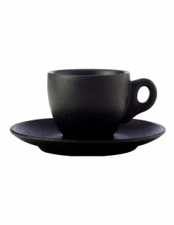 Maxwell & Williams Caviar 100ml Demi Cup & Saucer Black