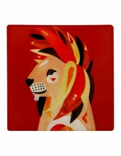Maxwell & Williams Pete Cromer Wildlife Ceramic 9.5cm Lion Square Coaster