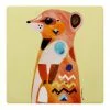 Maxwell & Williams Pete Cromer Wildlife Ceramic 9.5cm Meerkat Square Coaster
