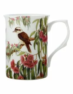 Maxwell & Williams Botanic Gardens Victoria Garden Friends 300ml Kookaburra Mug Gift Boxed White