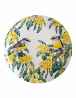 Maxwell & Williams Gardens Victoria Garden Friends 20cm Robin Plate Gift Boxed White