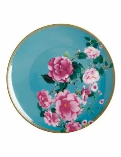 Maxwell & Williams Teas & C's Silk Road 19.5cm Coupe Plate Gift Boxed Aqua