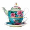 Maxwell & Williams Teas & C's Silk Road 380ml Teapot Tea for One with Infuser Aqua