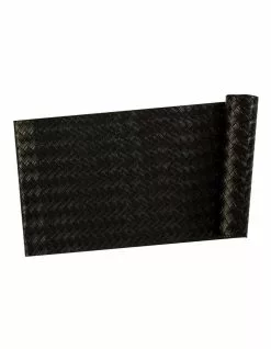 Maxwell & Williams Plait Leather Look 30x150cm Table Runner Black