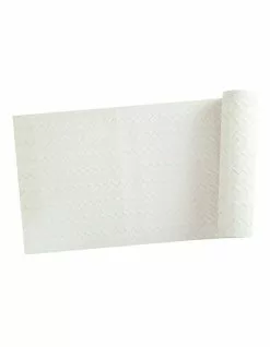 Maxwell & Williams Plait Leather Look 30x150cm Table Runner Ivory