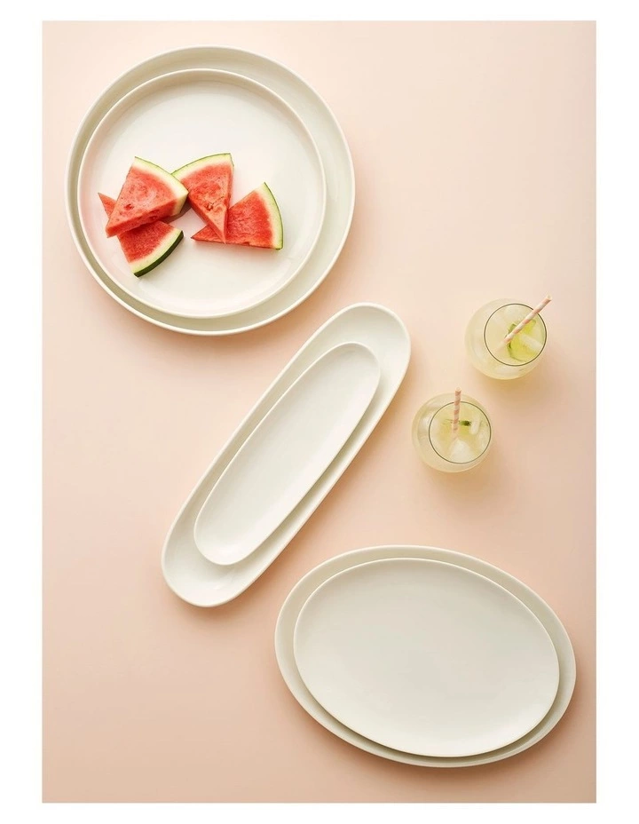 Maxwell & Williams White Basics 40x12.5cm Oblong Platter 2 Maxwell & Williams White Basics 40x12.5cm Oblong Platter - Image 2