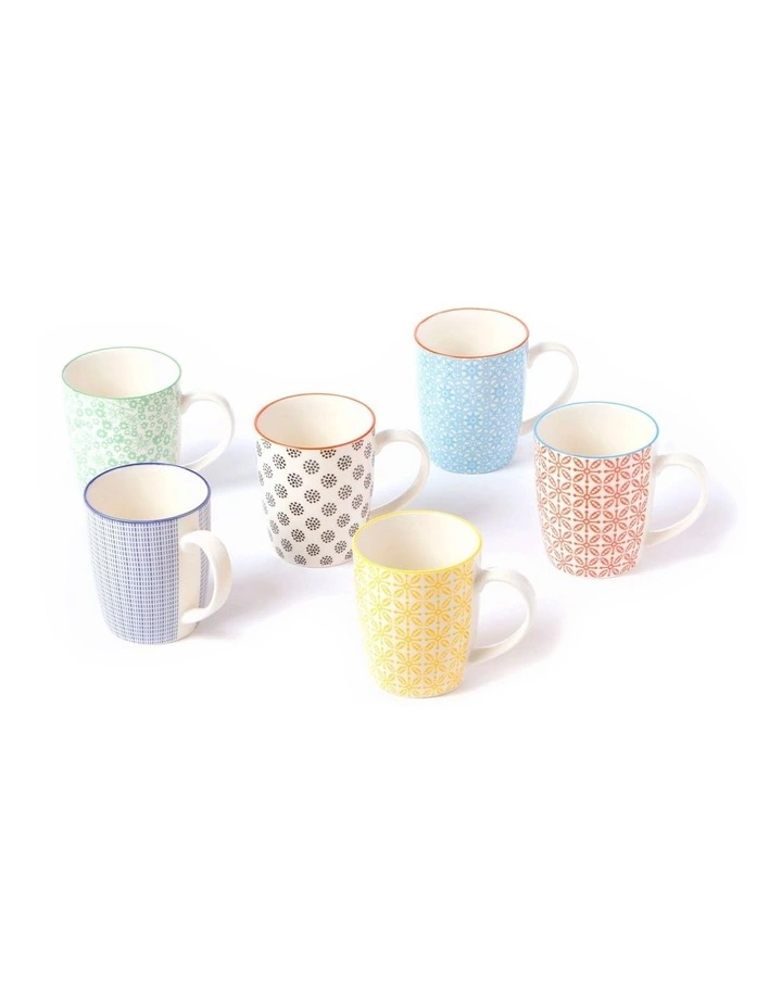 Cooper & Co Set of 6 Ceramic Viola Mugs 4 Cooper & Co Set of 6 Ceramic Viola Mugs - Image 4