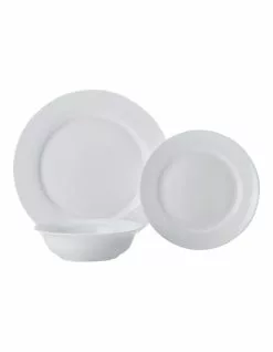 Maxwell & Williams Cashmere Cosmos 12 Piece Rim Dinner Set Gift Boxed White