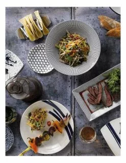 Royal Doulton Pacific 23.5cm Set of 6 Mixed Plates White/Blue 6 Royal Doulton Pacific 23.5cm Set of 6 Mixed Plates White/Blue -Dining Sales 797695750 3 720x928