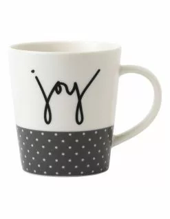 Royal Doulton Ellen DeGeneres Joy 450ml Mug White/Grey