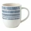 Royal Doulton Ellen DeGeneres Dark Blue Chevron 430ml Mug White/Dark Blue