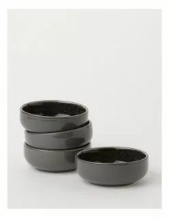 Australian House & Garden Esperance Tapas 11cm Set of 4 Bowls Charcoal