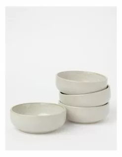 Australian House & Garden Esperance Tapas 11cm Set of 4 Bowls Cream