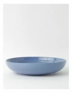 Heritage Avenue Shallow Serving Bowl Dusk Blue