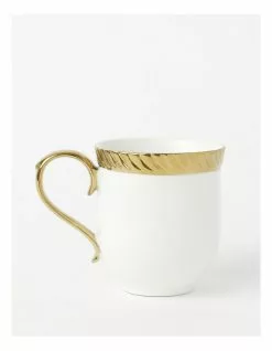 Heritage Gold Rope Mug White/Gold -Dining Sales 799335640 1 720x928