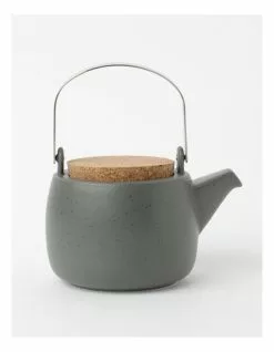 Vue Desert Bloom Tea Pot Dark Green