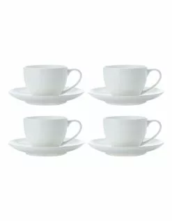 Maxwell & Williams Cashmere Round Demi Cup 100ML & Saucer Set of 4