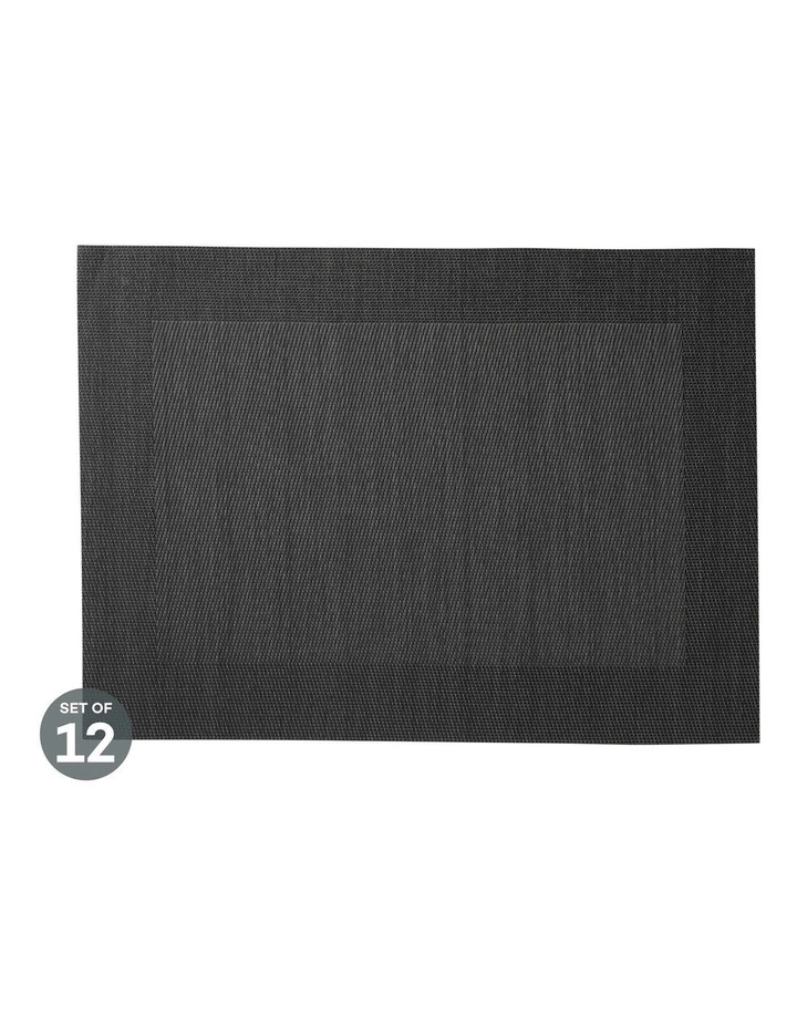 Maxwell & Williams Placemat Wide Border 45x30cm Charcoal Set of 12 1 Maxwell & Williams Placemat Wide Border 45x30cm Charcoal Set of 12