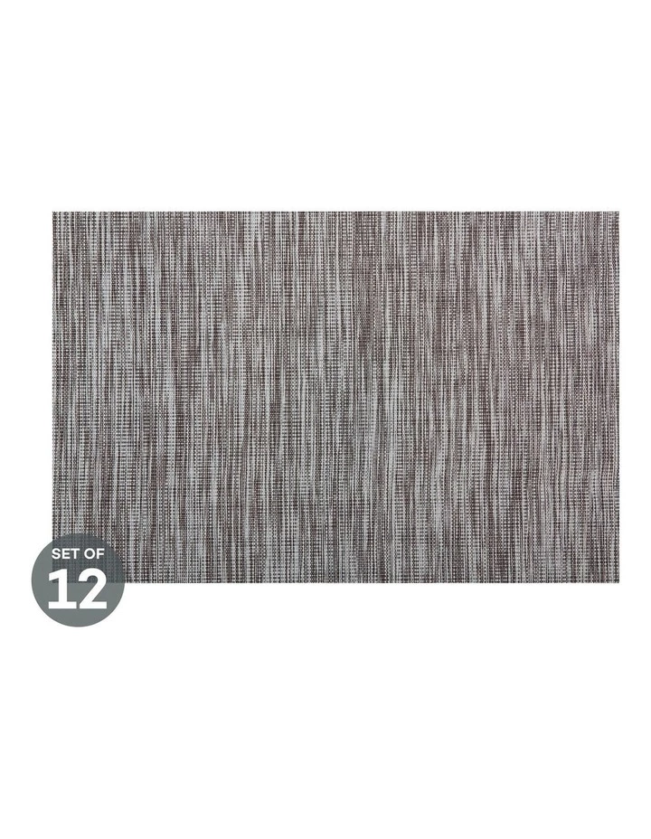 Maxwell & Williams Placemat Lurex 45x30cm Grey Stripe Set of 12 1 Maxwell & Williams Placemat Lurex 45x30cm Grey Stripe Set of 12